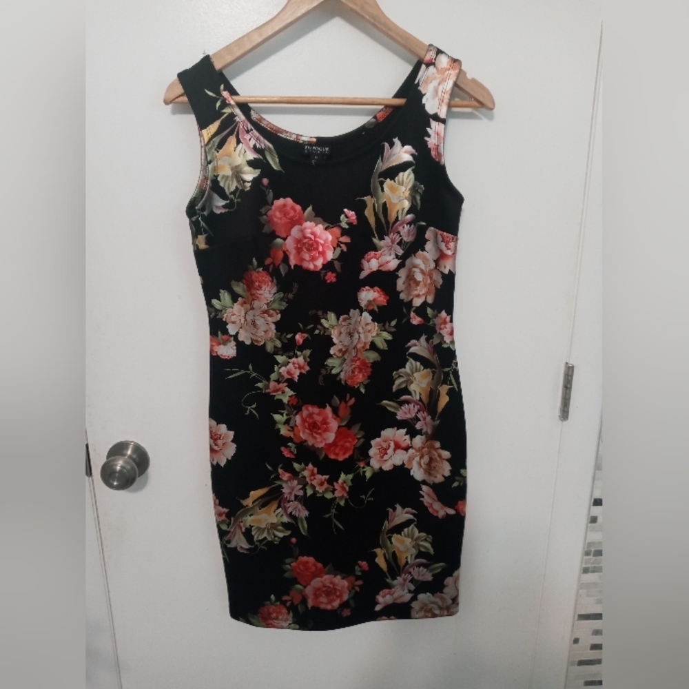 Enfocus Studios Floral Sleeveless pullover Stretch Knee length Sheath Dress 6